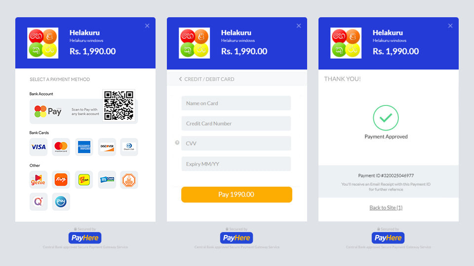 How to Place an Order Using PayHere Card Payment on Our Website